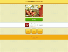 Tablet Screenshot of 3coffeebeansrestaurant.com